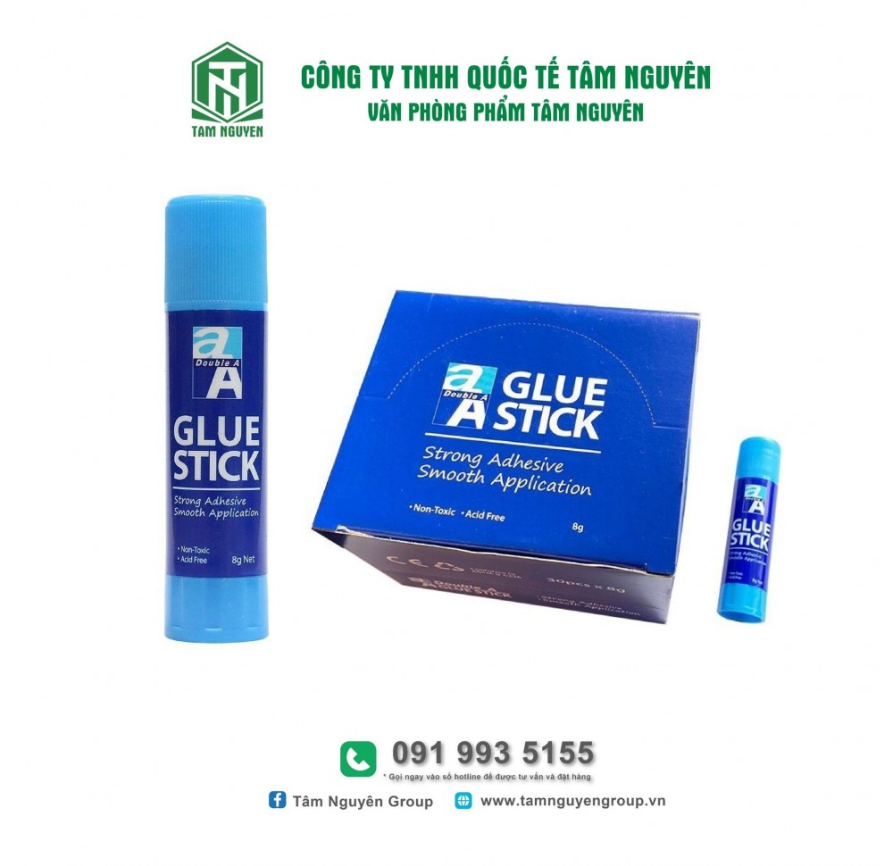 Hồ khô Glue Stick Double A 8g (30 lọ/h)