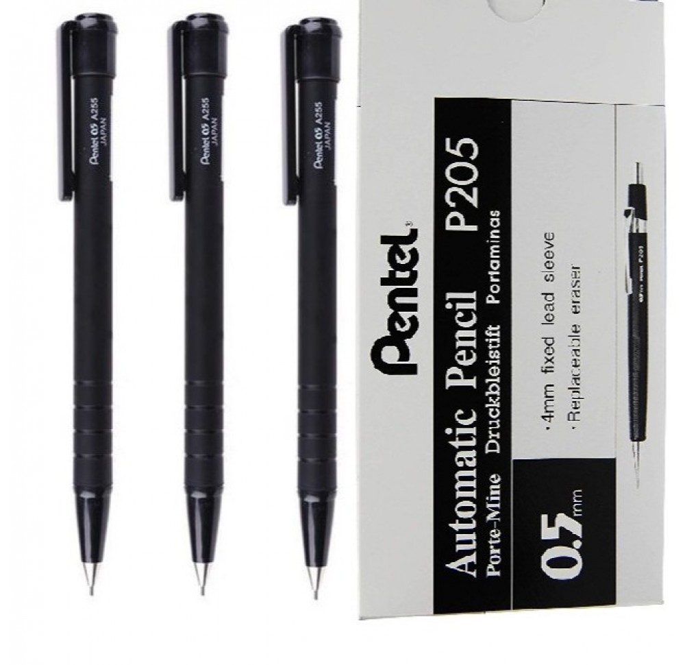 Bút chì bấm kim Pentel A255 ngòi 0.5mm