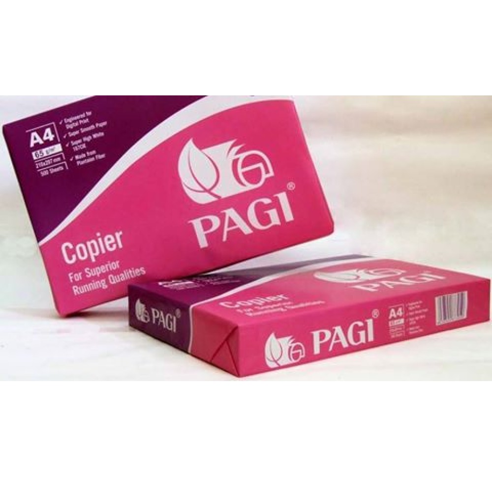 Giấy Pagi Hồng A4 65gms