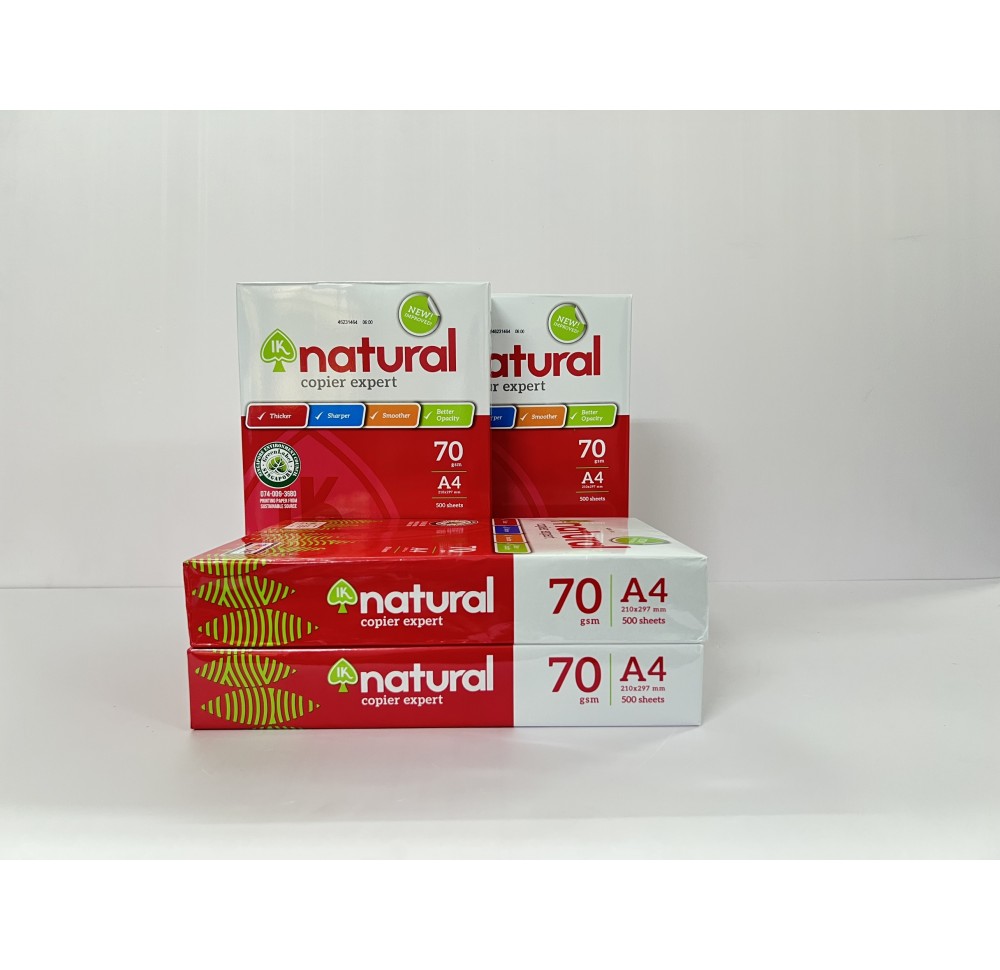 Giấy Natural A4 định lượng 70gsm