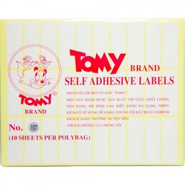 Dán nhãn Tomy khổ A5 (10 tờ/ tập)