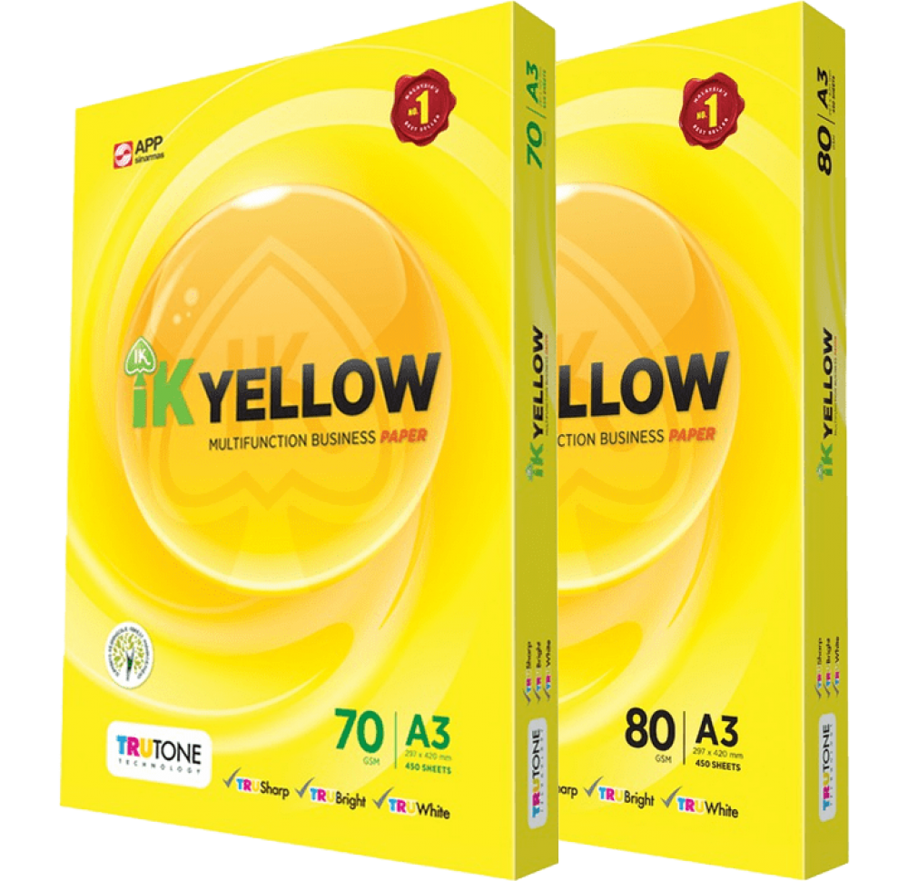 Giấy IK Yellow khổ A3 - ĐL 70