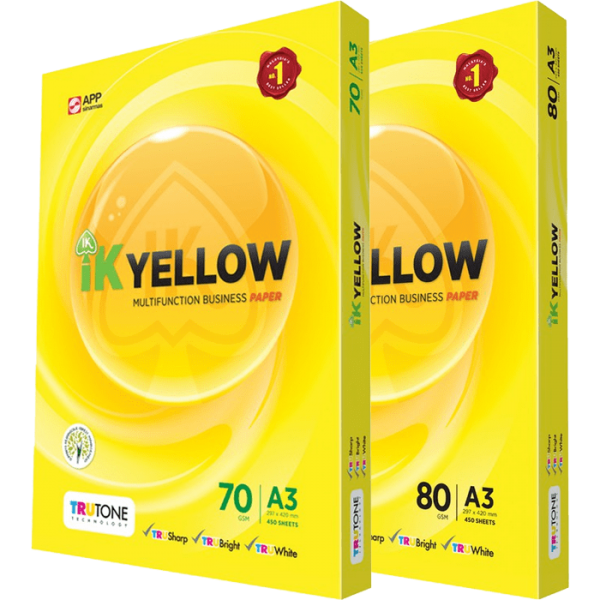 Giấy IK Yellow khổ A3 - ĐL 70