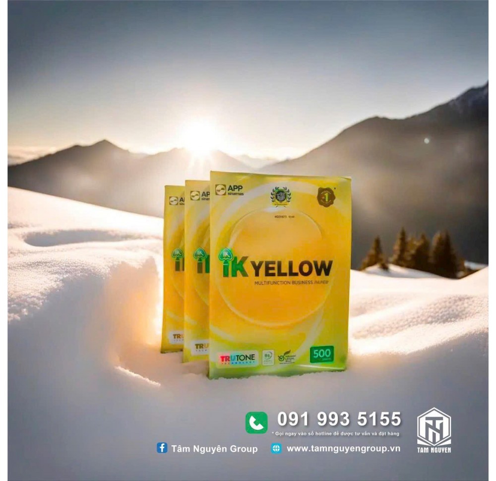 Giấy IK Yellow khổ A4 - ĐL 70