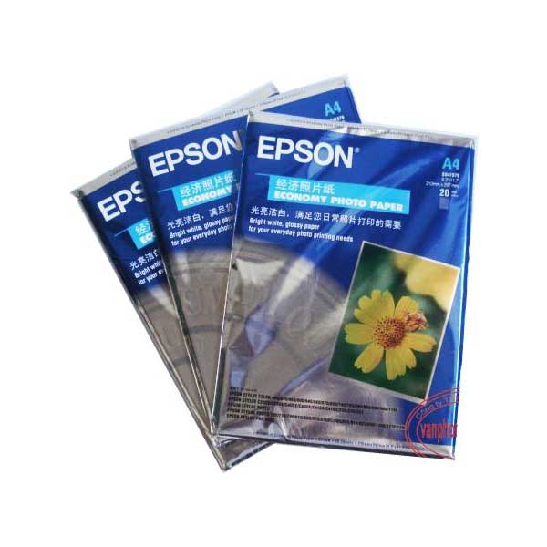 Giấy in ảnh khổ A4 Epson hoa cúc ( 20 tờ/ ram)